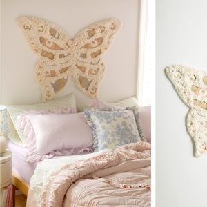 Butterfly shag wall hanging